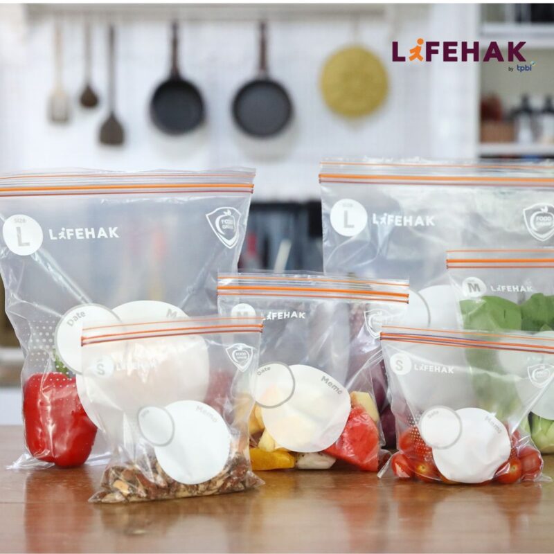 ถุงซิป คลิกล็อค 2 ชั้น Zip Bag Double Zip Lock ถุงเก็บอาหาร Food grade